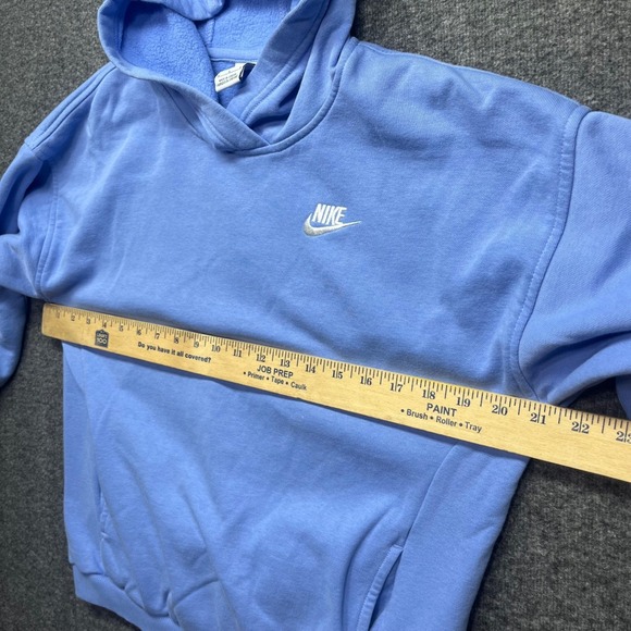Nike Hoodie Womens Medium Blue FZ5579-494 Fleece Pullover Sweatshirt - Picture 7 of 16